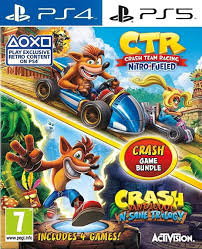Crash Bandicoot™️ Bundle - N. Sane Trilogy + CTR Nitro-Fueled (PS4/PS5) Vigente hasta el 27/08